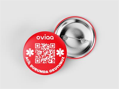 Oviaa Buton Rozet - ACİL DURUMDA OKUTUNUZ