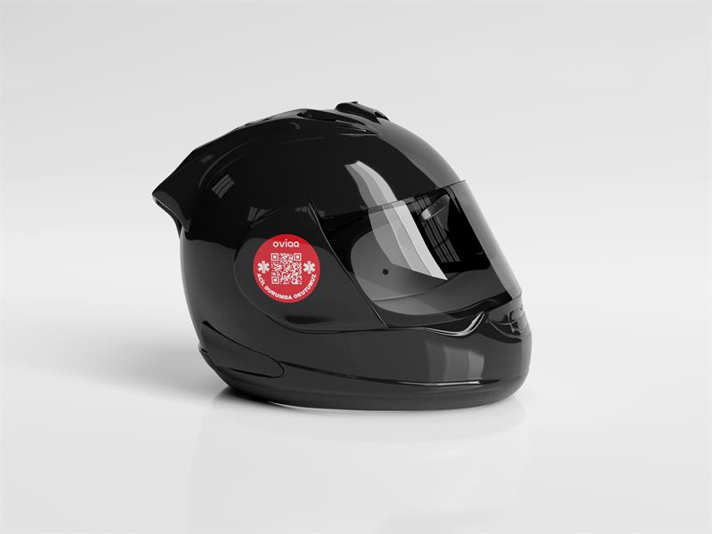 Oviaa QR Kodlu Kask Etiketi