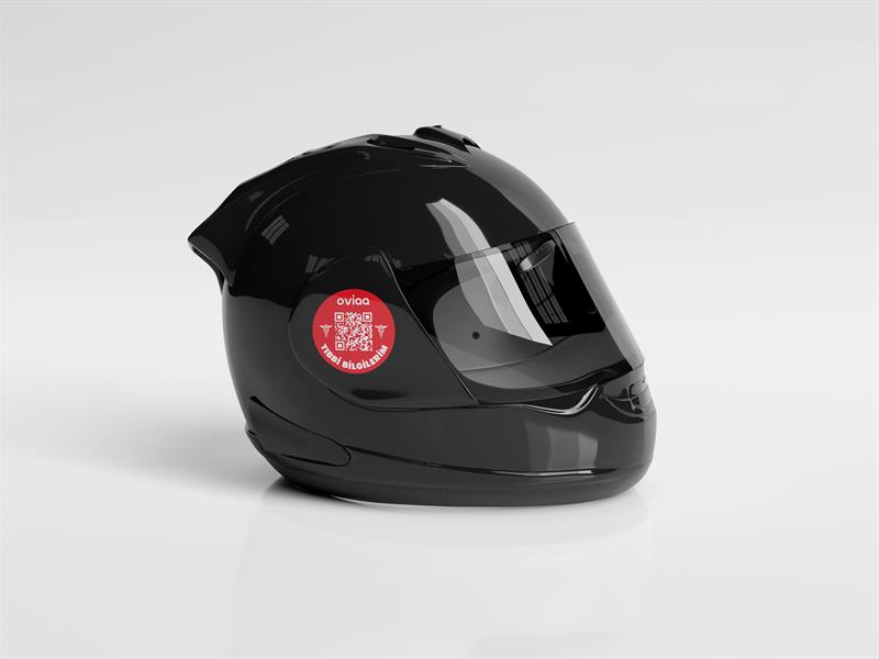 Oviaa QR Kodlu Kask Etiketi
